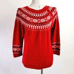 Talbots large red sweater
